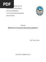 Atención de Enfermería A Paciente Psiquiátrico