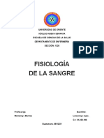 Fisiologia de La Sangre