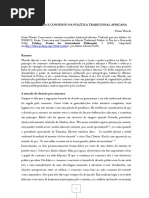 Kwasi Wiredu - Democracia e Consenso Na Política Tradicional Africana