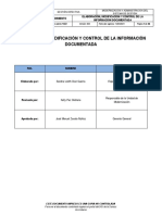 Elaboración, Modificación Y Control de La Información Documentada