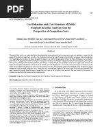 5 Cost Behaviors and Cost Structure of Public Hospitals in India - Analysis From The Perspective of Congestion Costs