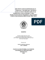 Analisis Pengaruh Kepemilikan Institusional, Leverage, Ukuran Perusahaan Dan Profitabilitas Terhadap Manajemen Laba