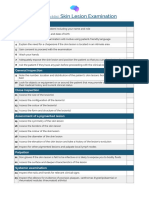 OSCE Checklist Skin Lesion Examination