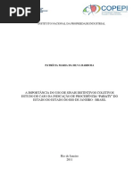 A Importância Do Uso de Sinais Distintivos Coletivos Estudo de Caso Da Indicação de Procedência Paraty Do Estado Do Estado Do Rio de Janeiro - Brasil