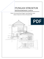 Perhitungan Struktur Bangunan 2 Lantai Bapak Eko Iwanto