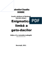 Claudiu Dobre - Enigmatic A Limba A Geto-Dacilor Ed El 2011