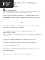 Treino ABC para Hipertrofia - Rotina Completa para Resultados Rápidos