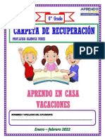 Carpeta de Recuperacion 6 Grado A