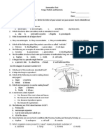 Summative Test Fungi, Protist, Bacteria