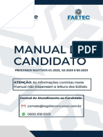 Manual Do Candidato: ATENÇÃO: As Informações Contidas Neste Manual Não Dispensam A Leitura Dos Editais!