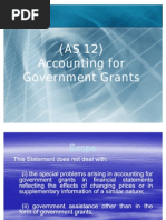 AS - 12 - Accounting For Government Grants