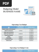 Budgeting Model Spreadsheet Business Infographics by Slidesgo