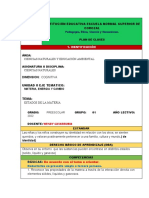 Plan de Clases Preescolar Estados de La Materia