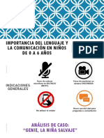 P1. Importancia Del Lenguaje y La Comunicación en Niños de 0 A 6 Años