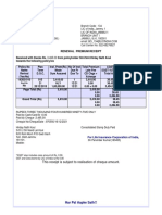 Renewal Premium Receipt: This Receipt Is Subject To Realisation of Cheque Amount