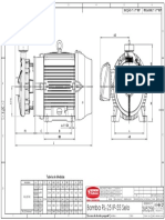 Bomba RL-25 IP-55 Selo: Tabela de Medidas