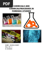 Chemicals and Chemical Processes in Forensic Studies