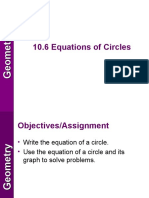 Equations of Circles