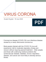 Bahasa Inggris Virus Corona