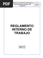 Reglamento Interno de Trabajo - SC ACEROS