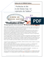 Libro de Oseas - Cap 12 - El Ejemplo de Yaákov - Profecías Al Día