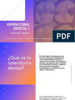 OPERATORIA DENTAL I Curso 1