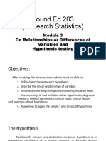 Found Ed 203 Module 3 Testing Hypothesis