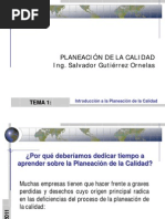 Tema 1 Introduccion A La Planeacion de La Calidad