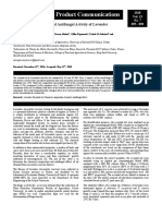 NPC Natural Product Communications: Chemical Composition and Antifungal Activity of Lavender (Lavandula Stoechas) Oil