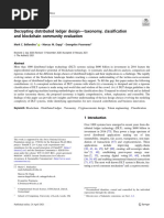 Decrypting Distributed Ledger Design-Taxonomy, Classification