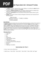 Freezing Point Depression Lab - Advanced Version