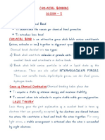 Chemical Bonding FULL NOTES PDF