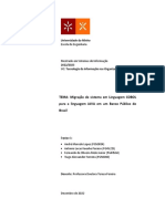 Migração de Sistema em Linguagem COBOL para A Linguagem JAVA em Um Banco Público Do Brasil