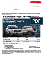 DFSK NEW Glory 580 1.8L FACELIFT 2023 BARRENECHEA