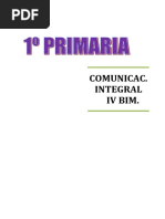 Comunicacion I. Iv Bim