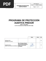 Programa de Protección Auditiva Prexor