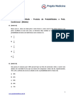 Algebra Probabilidade Produto Probabilidades Probabilidade Condicional Medio