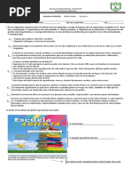 Exam Español III B. IV