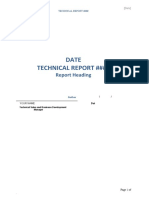 Technical Report Template