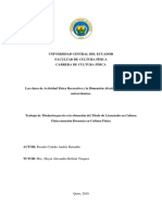 Tipo y Expresiones Dela Recreacion