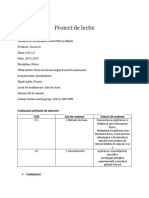 Proiect de Lectie Forta de Frecare Si Legile Frecarii La Alunecare