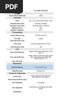 TATA TIPPER Trucks Specifications