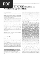 Vehicle Crash Can FEA Model Simulation and Validation With Experiment Data