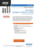 Variable Area Flow Meter Data Sheet 1350g 1355g