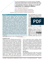 "Occupational Stress of Sanitation Workers During On Covid 19" With Special Reference To Coimbatore Districts