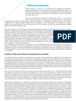 Medios de Comunicacion - Informe