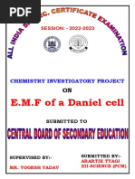 Chemistry PROJET ON EMF