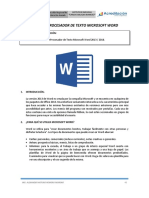 Procesador de Texto Microsoft Word