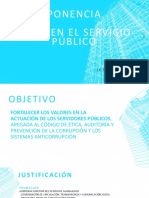 Conferencia Ética en El Servicio Público