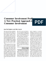 Consumer Involvement Profiles A New Practical Approach To Consumer Involvement